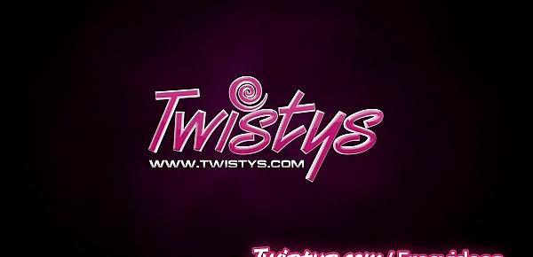  Twistys - Curvy Ebony babe shows it all off